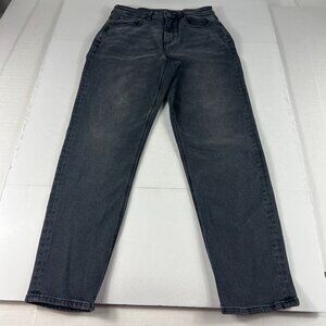 American Eagle Jeans Women's 27x27* Mom Jean Mid Rise Black Faded Denim Tag 4 R
